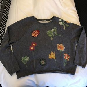 Zara Embroidered Cropped Jumper